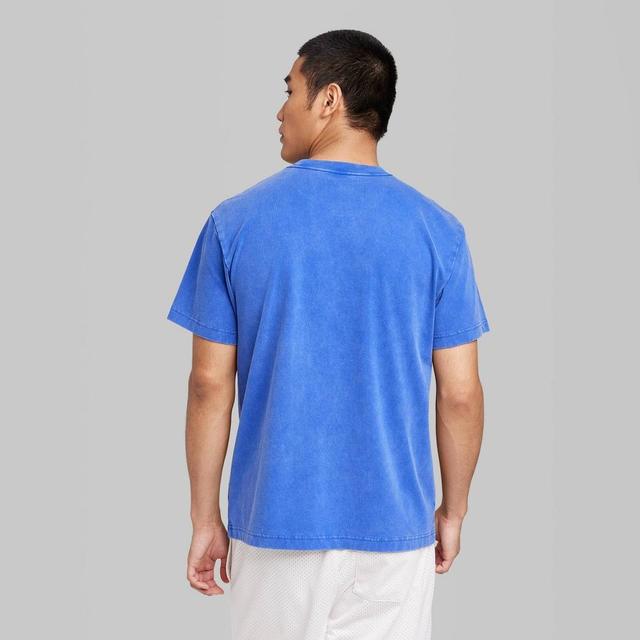 Mens Short Sleeve Crewneck T-Shirt - Original Use Cobalt Blue M Product Image