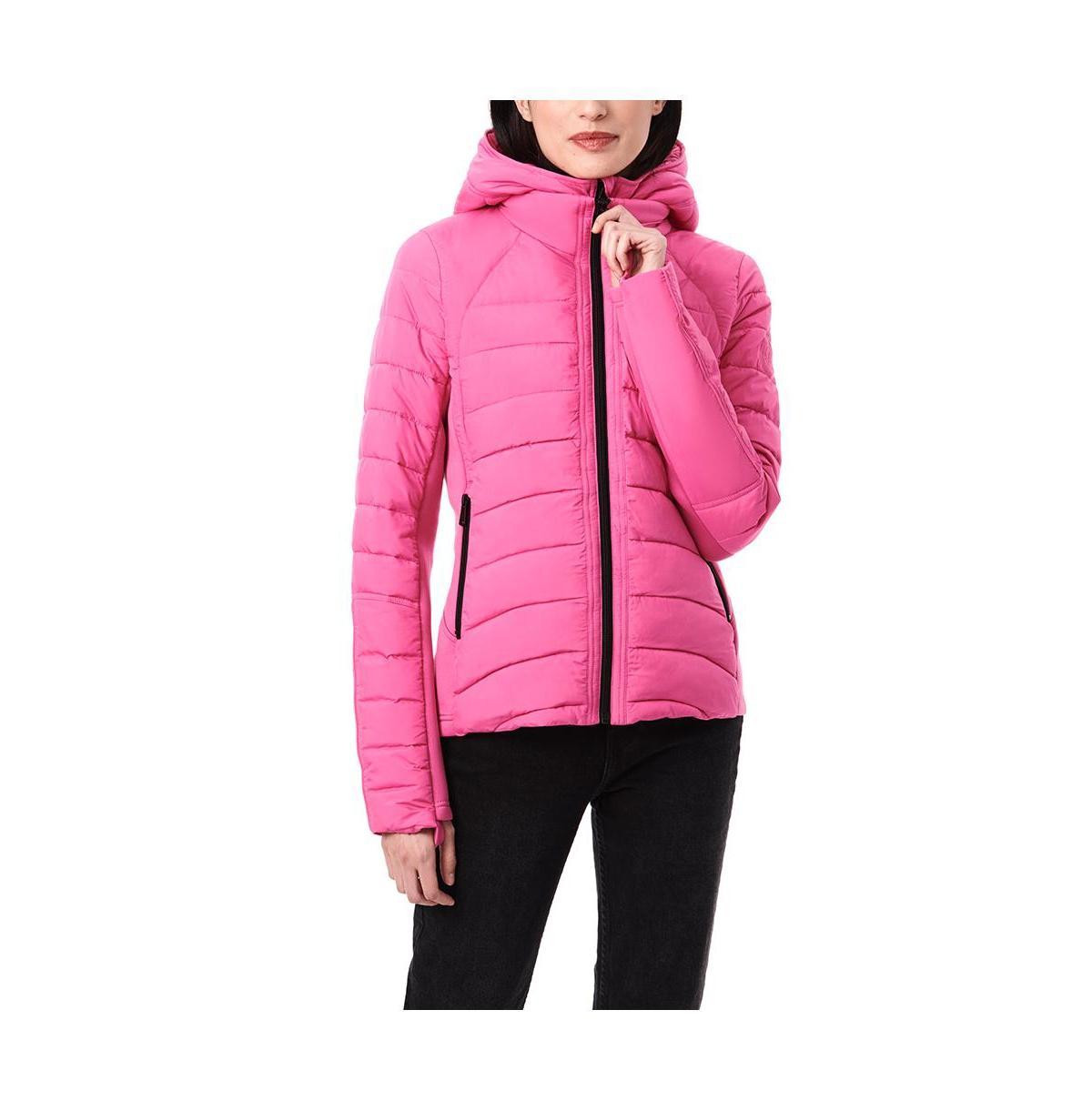 Bernardo Hooded Quilted Water Repellent Jacket Product Image