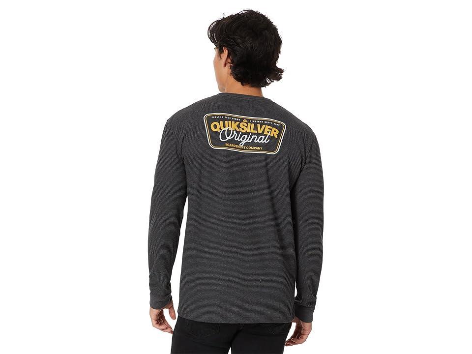 Quiksilver Adrenaline Spike Long Sleeve Thermal (Charcoal Heather) Men's Clothing Product Image