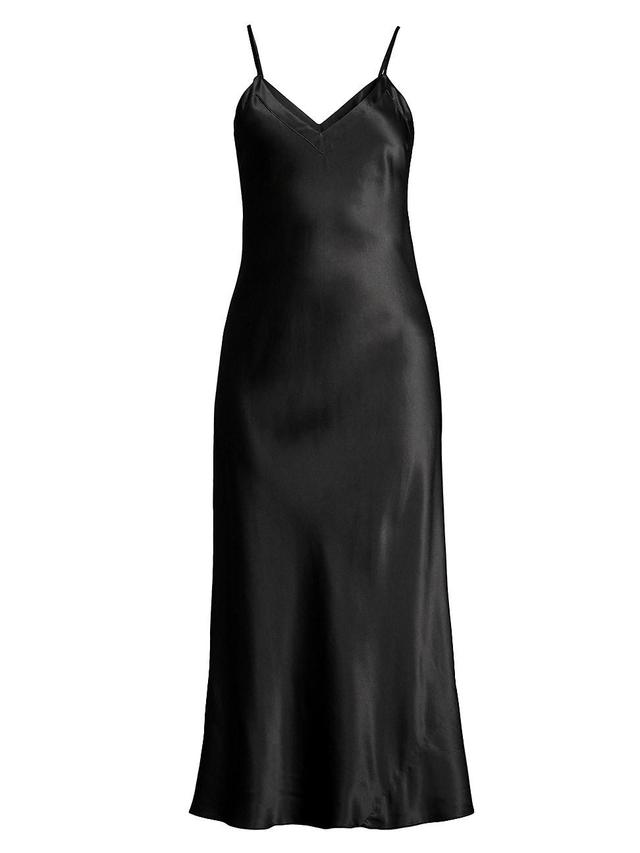 Womens Silk Slip Maxi Dress Product Image