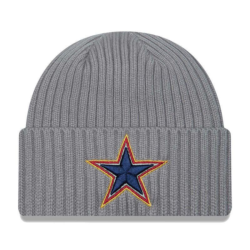 Mens New Era  Gray Dallas Cowboys Color Pack Multi Cuffed Knit Hat Product Image