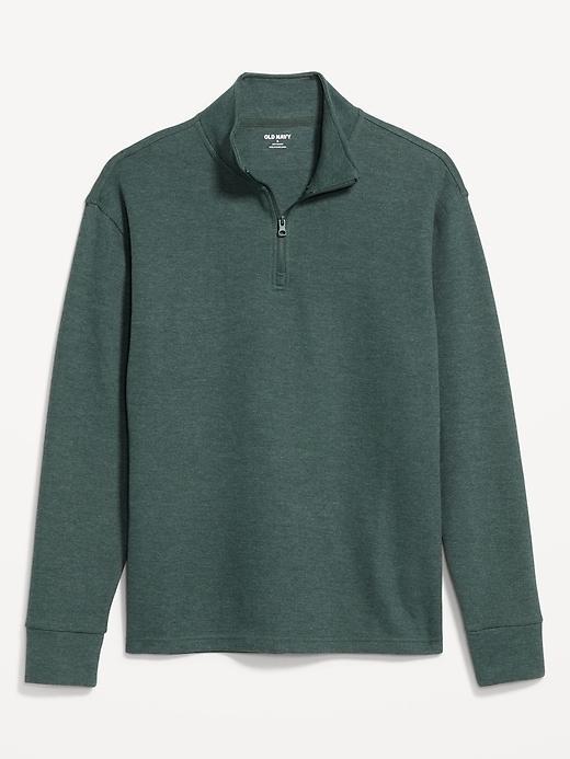 French Rib Quarter-Zip Sweater Product Image