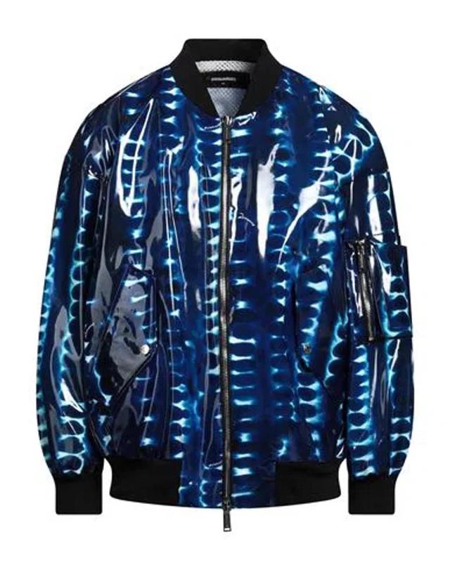 DSQUARED2 Man Jacket Blue Size 38 Polyurethane Product Image