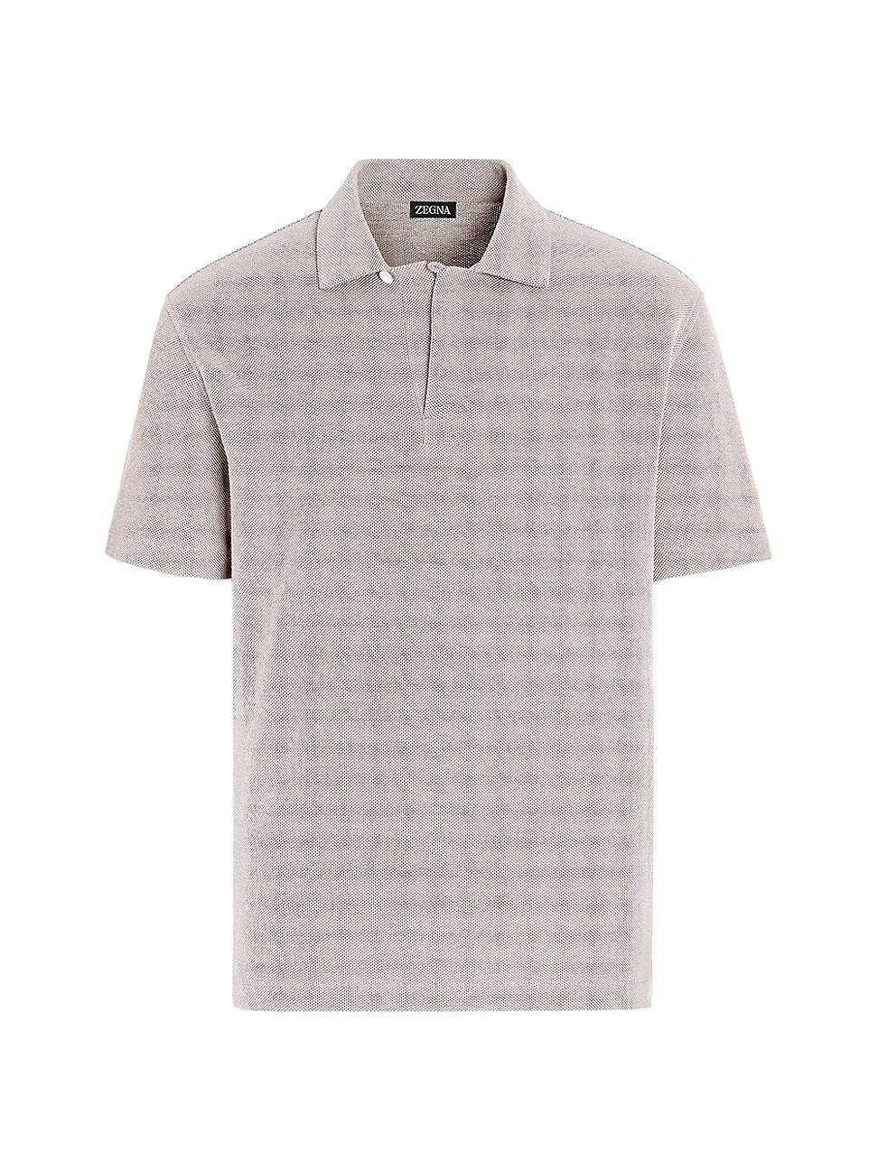 Mens Cotton Polo Shirt Product Image