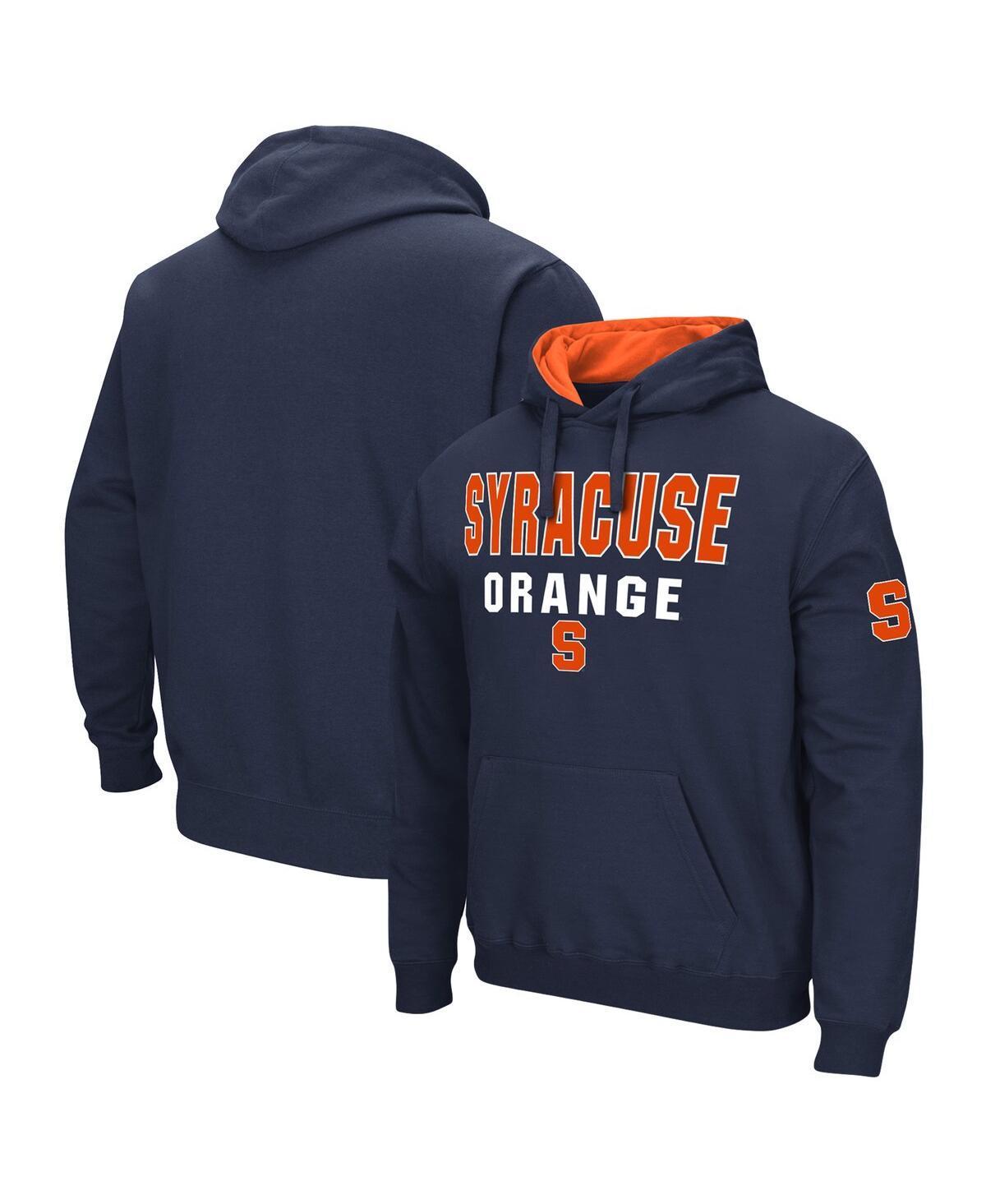 Mens Colosseum Syracuse Orange Sunrise Pullover Hoodie Blue Product Image