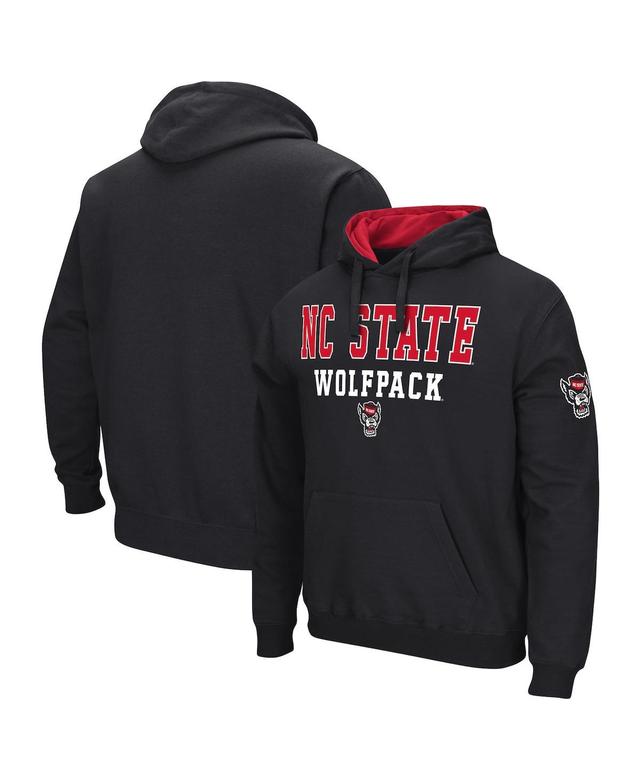 Mens Colosseum Black Nc State Wolfpack Sunrise Pullover Hoodie Product Image