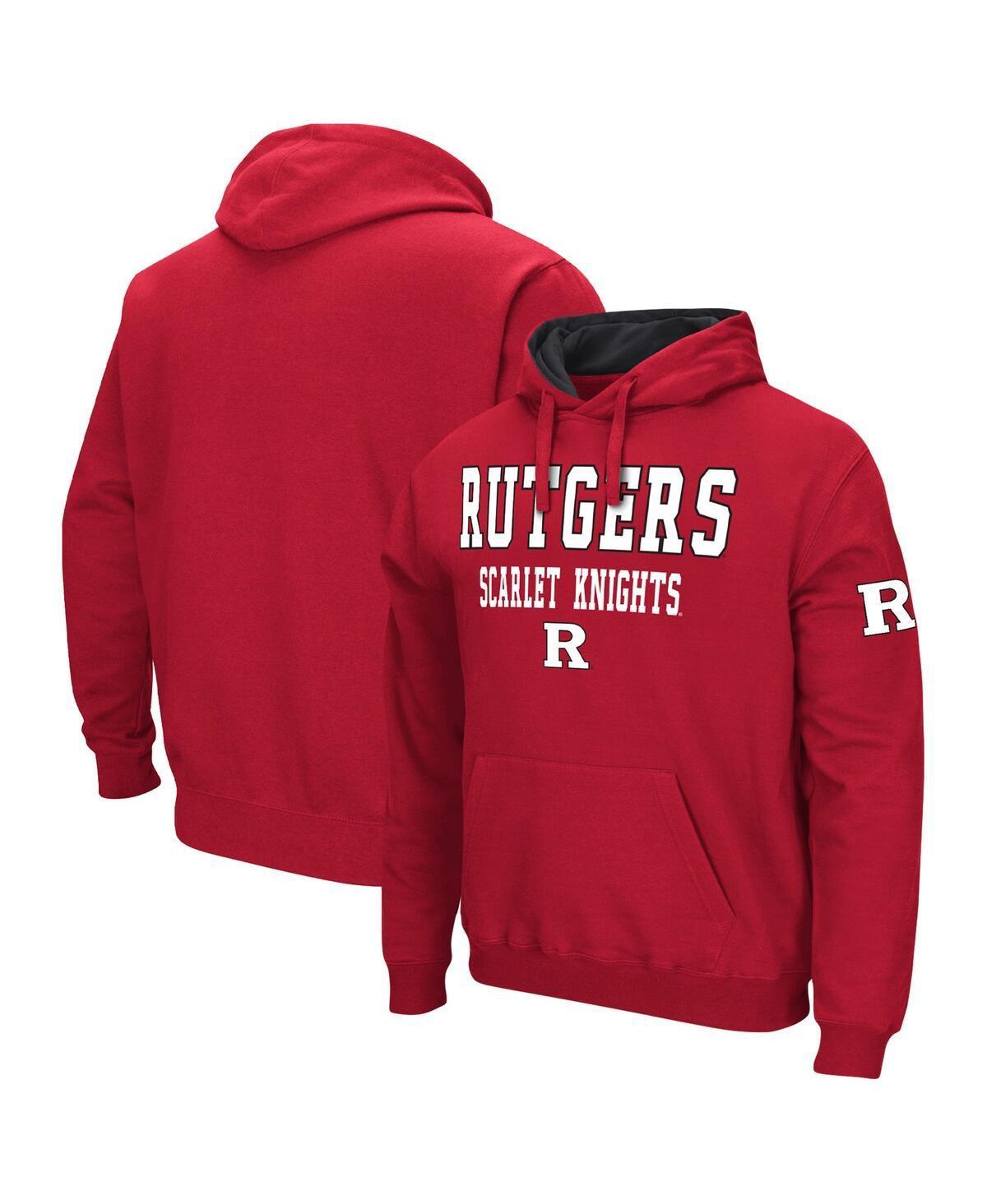 Mens Colosseum Scarlet Rutgers Scarlet Knights Sunrise Pullover Hoodie Product Image