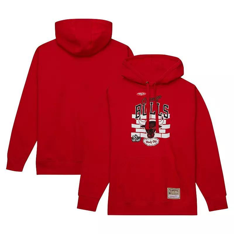 Mens Mitchell & Ness x Tats Cru Chicago Bulls Hardwood Classics Brick Pullover Hoodie Product Image