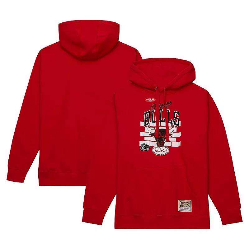 Mens Mitchell & Ness x Tats Cru Chicago Bulls Hardwood Classics Brick Pullover Hoodie Product Image