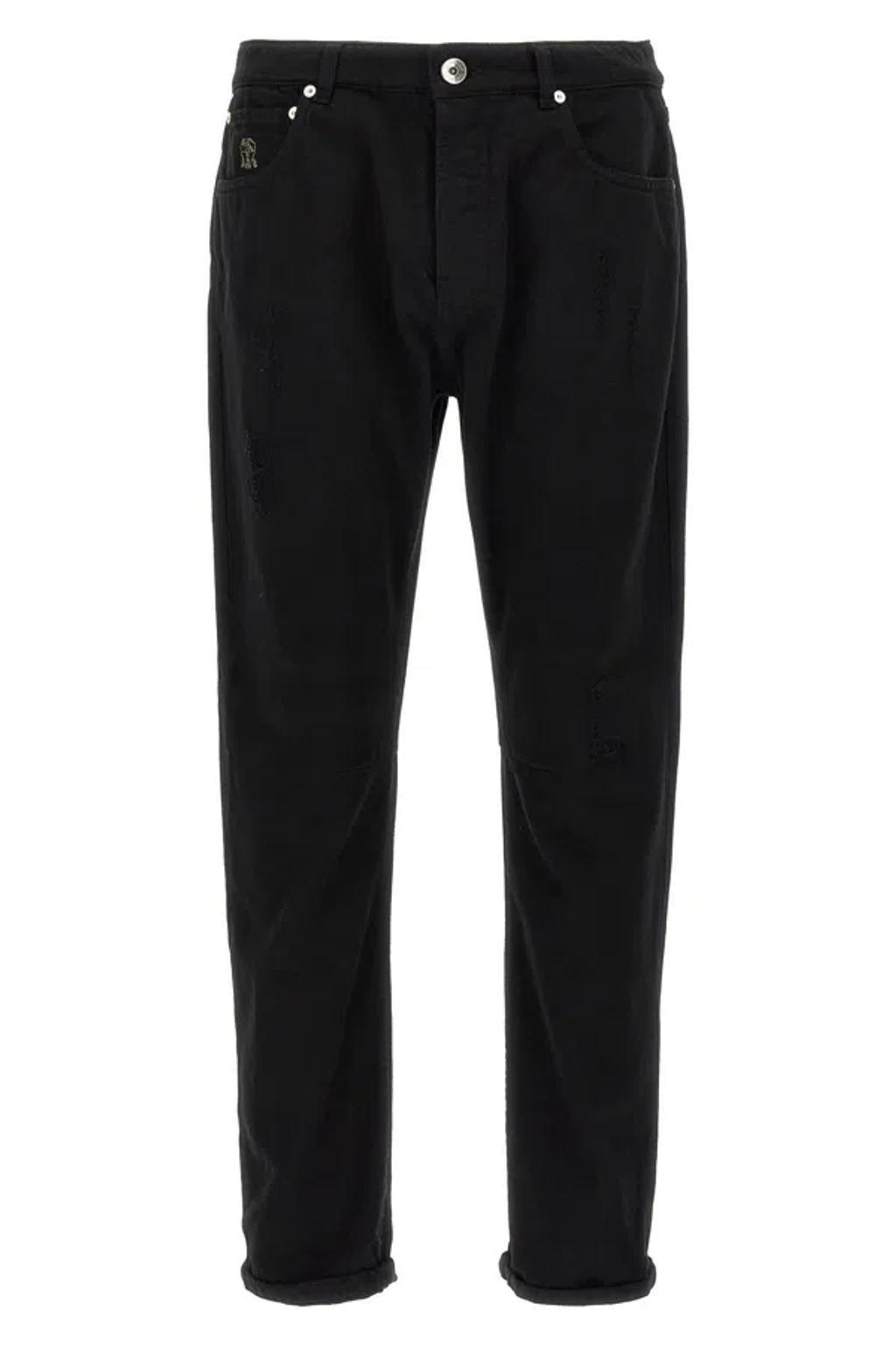 BRUNELLO CUCINELLI Trouser In Black Product Image