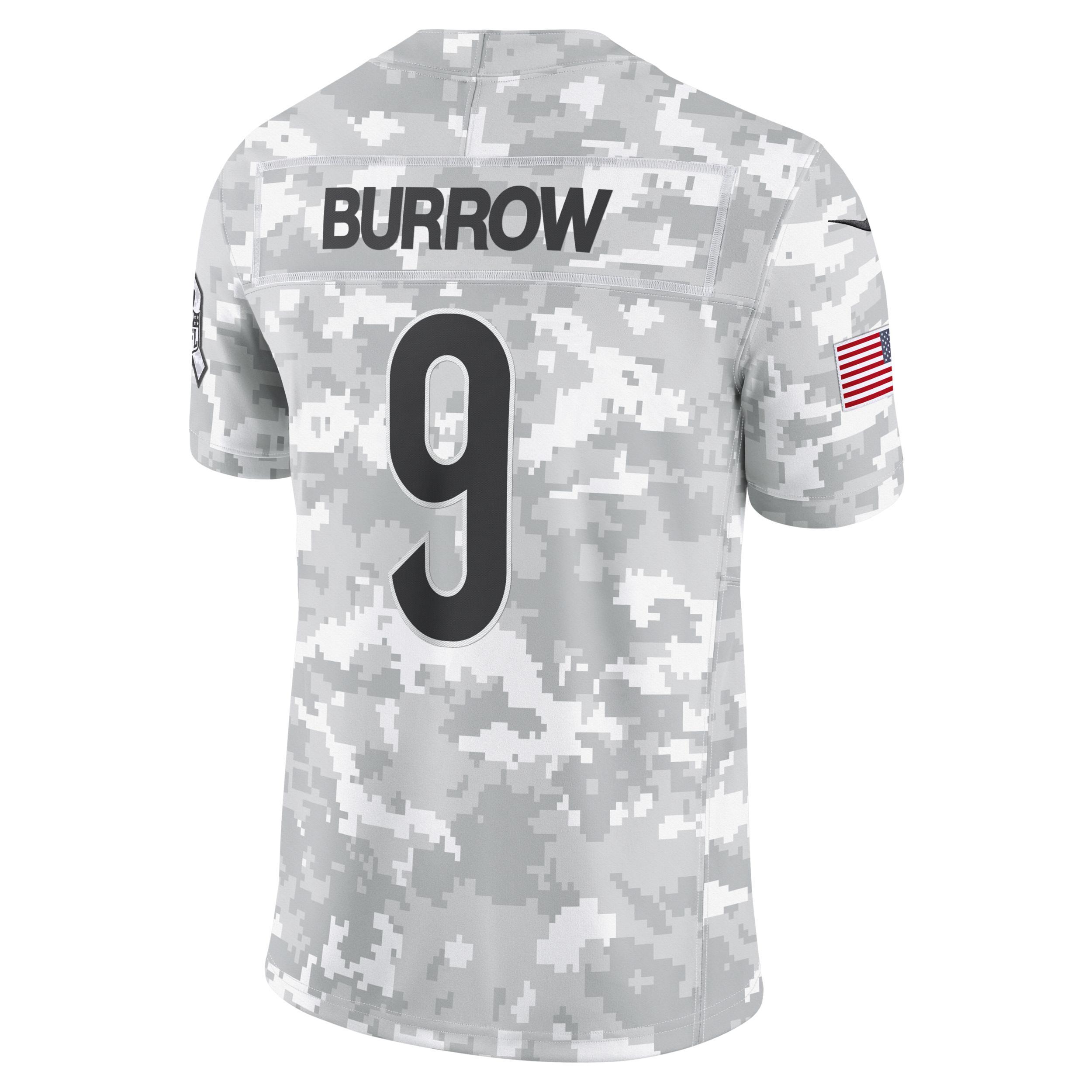 Joe Burrow Cincinnati Bengals Salute to Service Nike Men's Dri-FIT NFL Limited Jersey Product Image