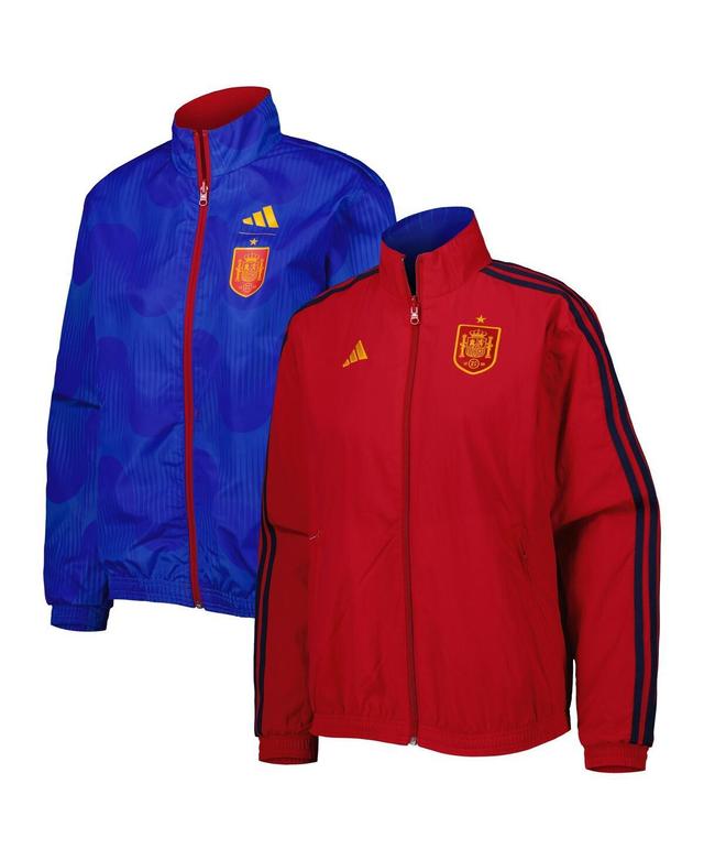 Womens adidas Red Spain National Team Anthem Aeroready Reversible Full-Zip Jacket Product Image