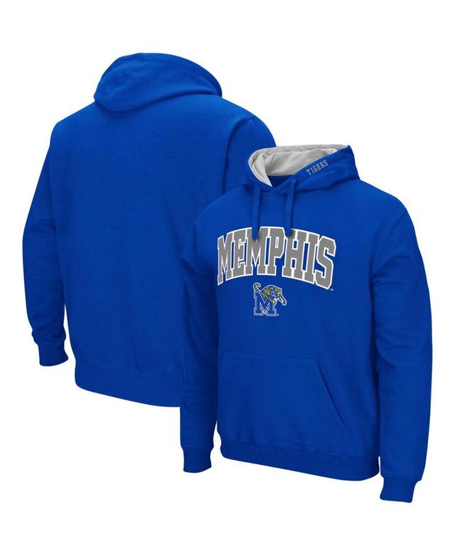 Mens Colosseum Memphis Tigers Arch and Logo Pullover Hoodie Product Image