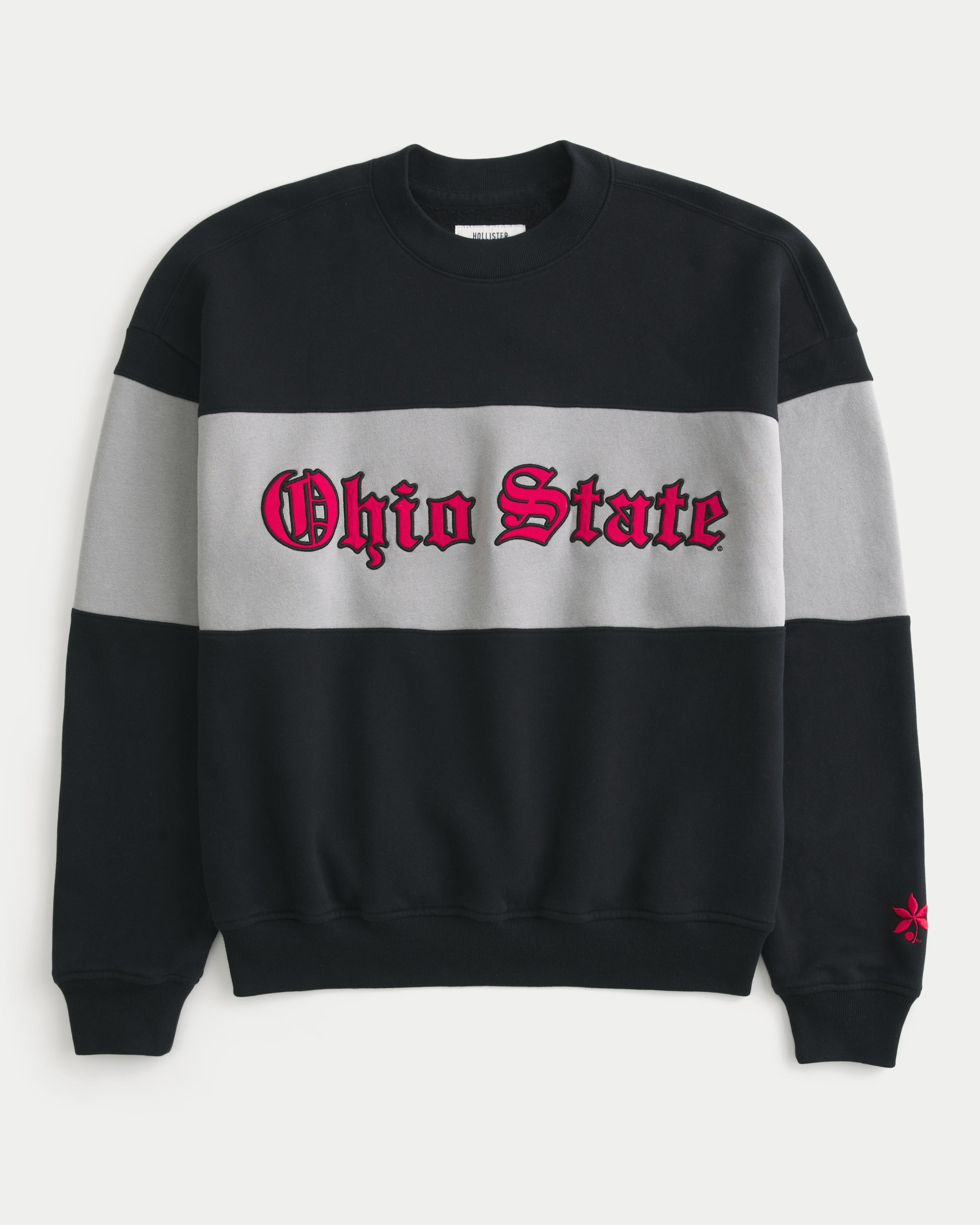 Boxy Ohio State Graphic Crew Sweatshirt Product Image