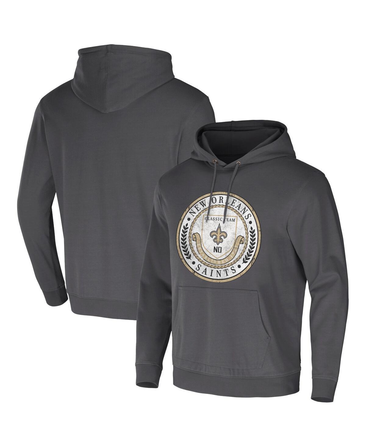 Mens Nfl x Darius Rucker Collection by Fanatics Charcoal New Orleans Saints Washed Pullover Hoodie Product Image