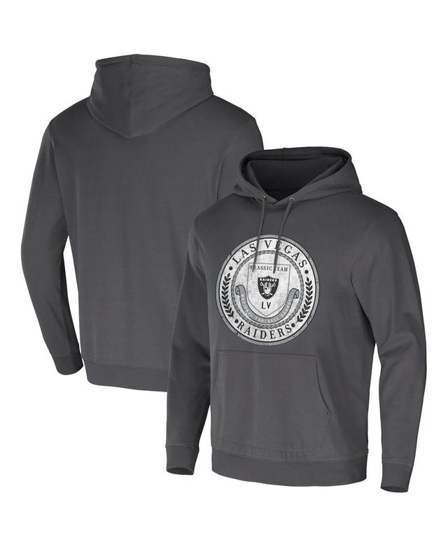 Mens Nfl x Darius Rucker Collection by Fanatics Charcoal Las Vegas Raiders Washed Pullover Hoodie Product Image