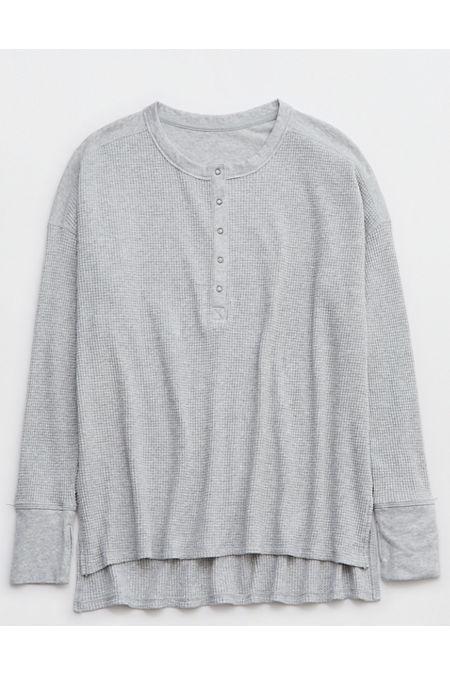 OFFLINE By Aerie Wow Waffle Henley T-Shirt Women's Product Image