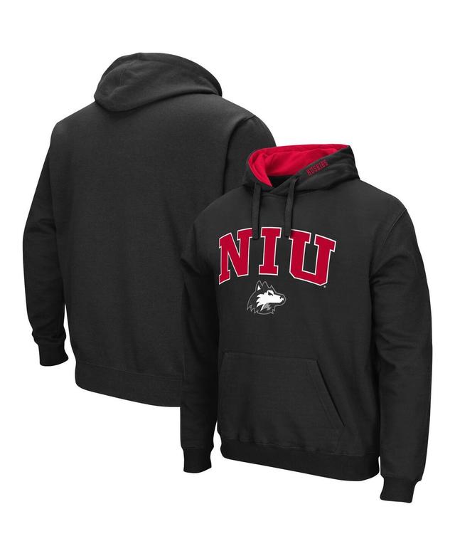 Mens Colosseum Black University of Tampa Spartans Arch and Logo Pullover Hoodie Product Image