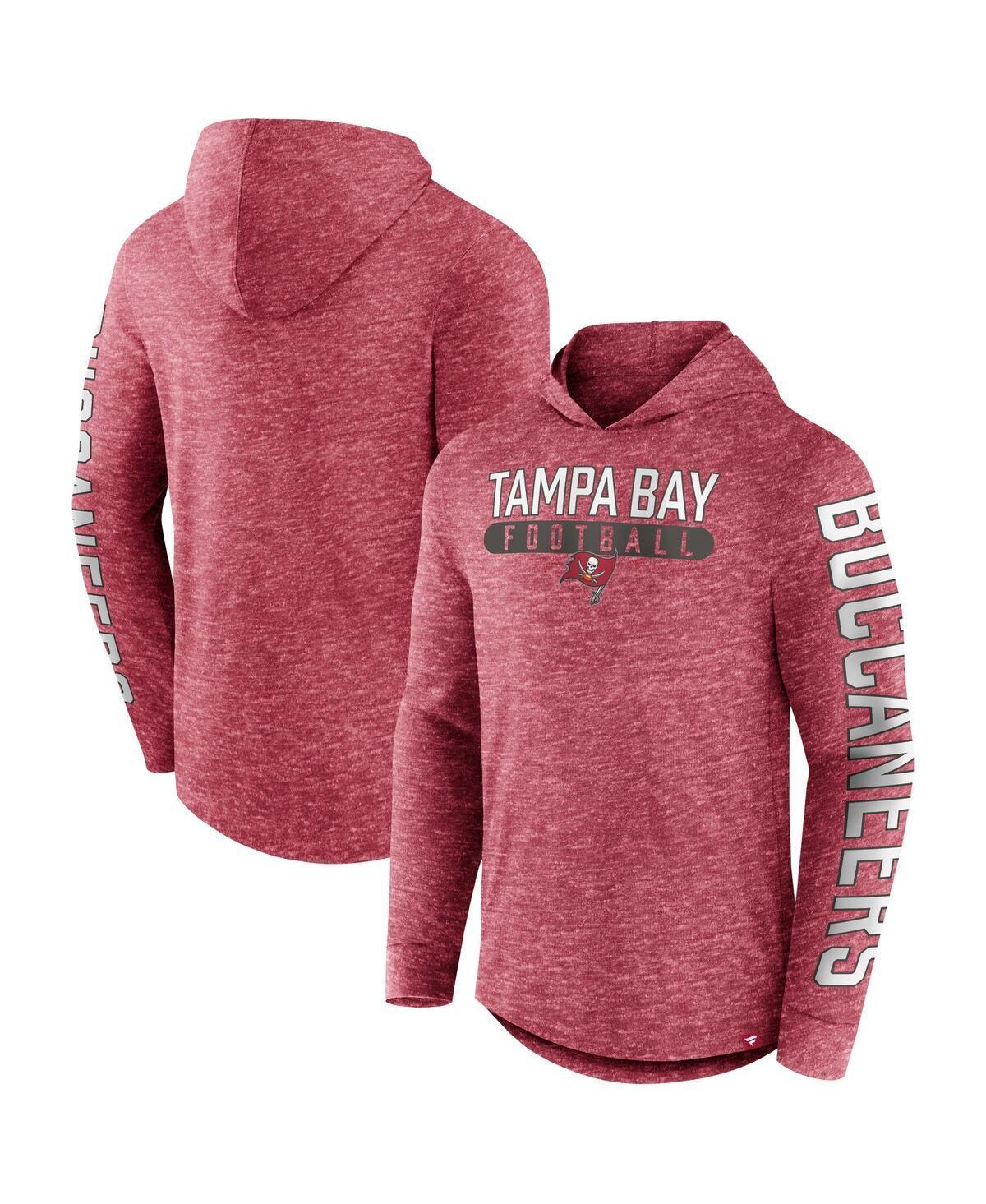 Mens Fanatics Branded Heather Tampa Bay Buccaneers Pill Stack Long Sleeve Hoodie T-Shirt Product Image