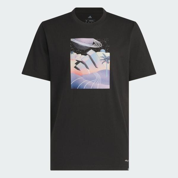 adidas All Day I Dream About Summer (A.D.I.D.A.S.) Graphic Tee Black L Mens Product Image