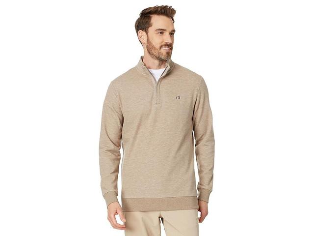 TravisMathew Cloud Quarter Zip 2.0 (Portabella) Men's Jacket Product Image