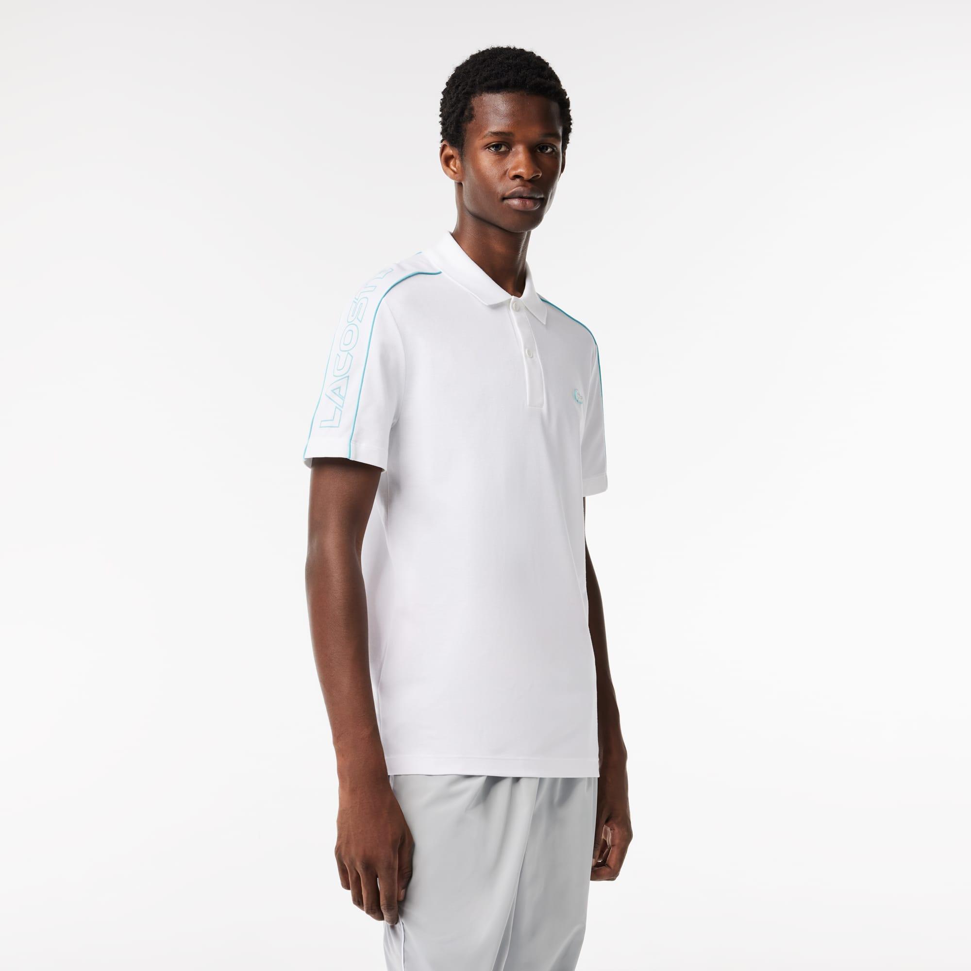 Men's Slim Fit Tech Piqué Lacoste Movement Polo Product Image