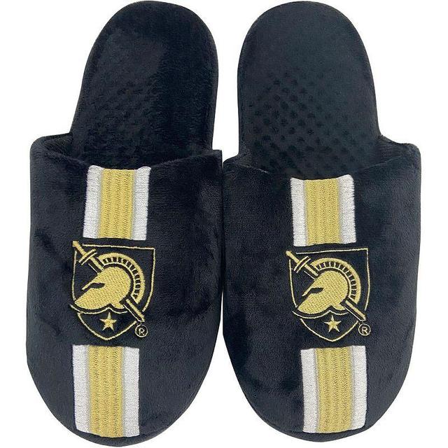 Mens FOCO Army Black Knights Striped Team Slippers Product Image