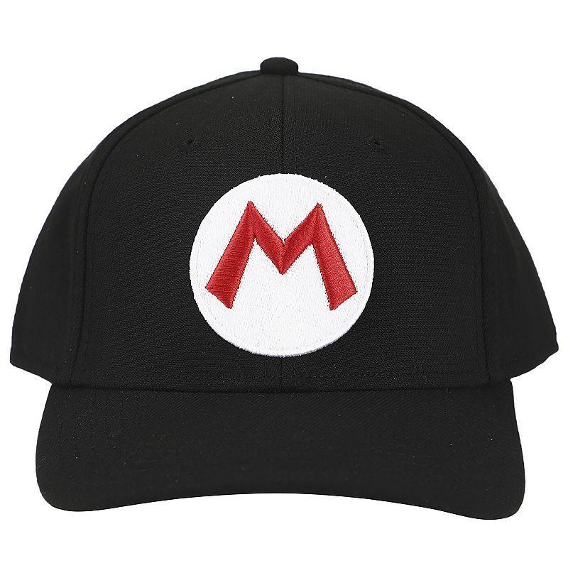 Mens Super Mario M Embroidery Snapback Hat Product Image