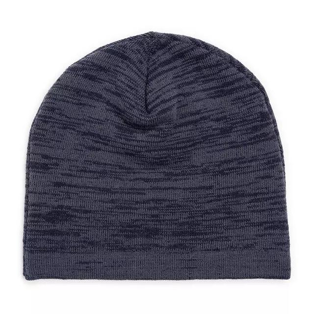 MUK LUKS Mens Heat Retainer Hat, Dark Blue Twilight Product Image