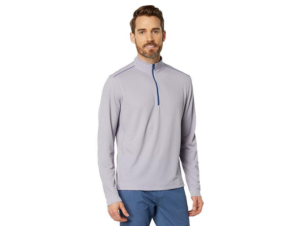 johnnie-O Wells Performance 1/4 Zip (Seal) Men's Sweater Product Image