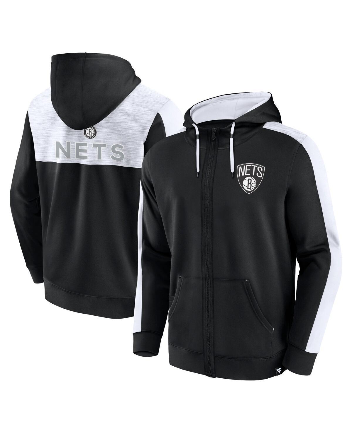 Mens Fanatics Branded Brooklyn Nets Rainbow Shot Full-Zip Hoodie Product Image