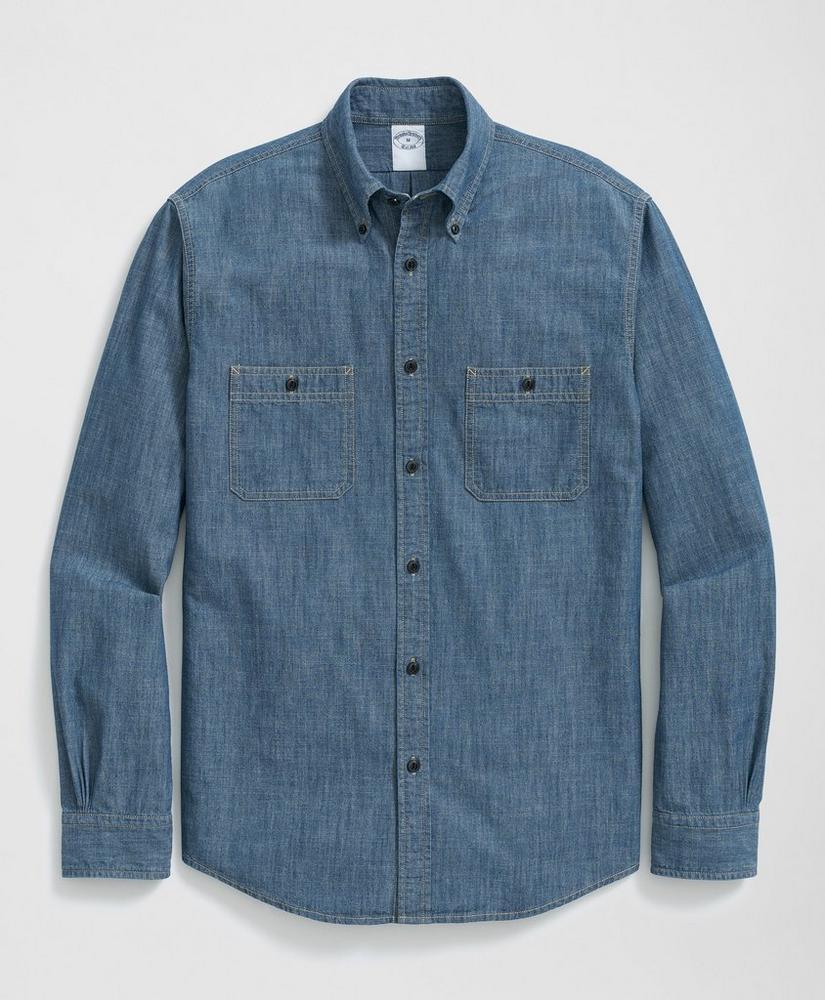 Work Shirt in Indigo Cotton Chambray Product Image