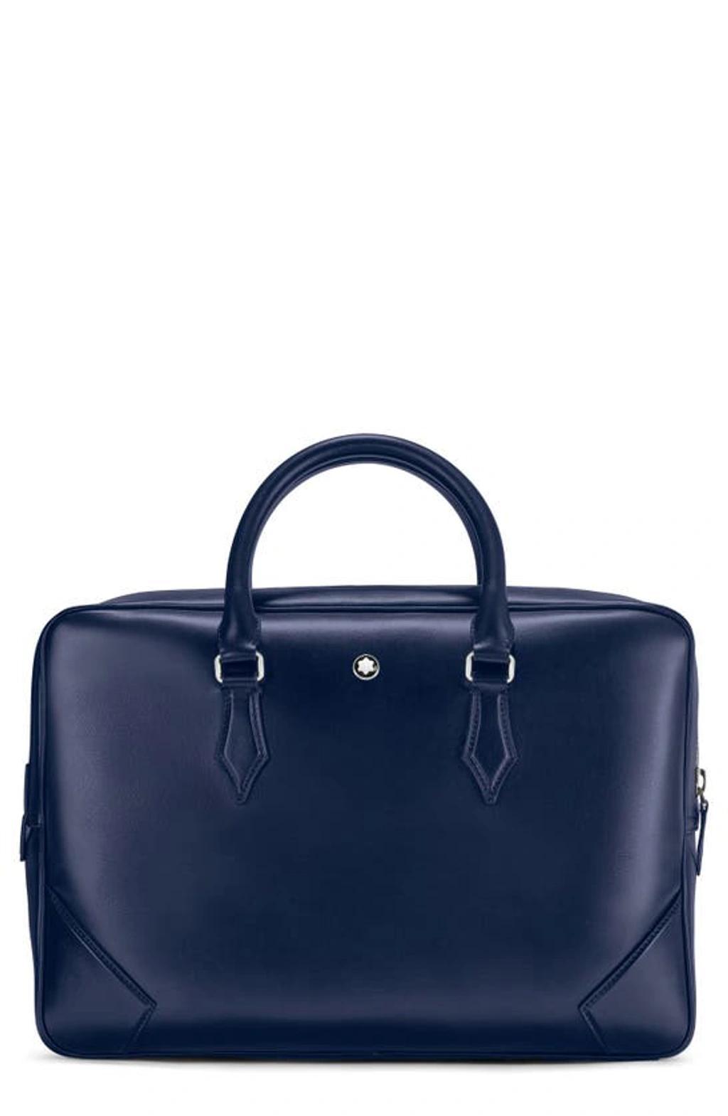 Men's Meisterstuck Leather Document Briefcase In Blue Product Image