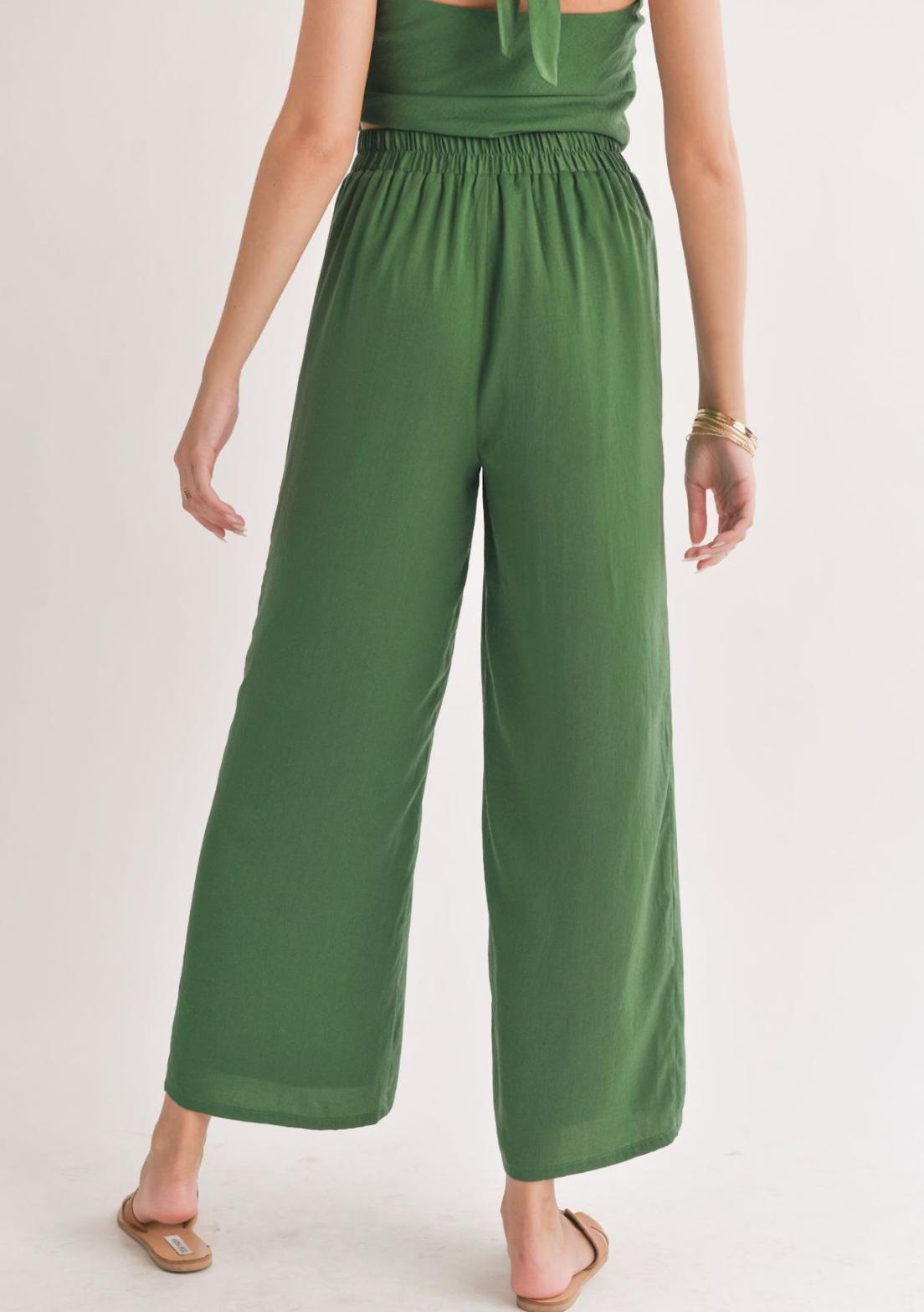 Satin Wide Leg Pant Product Image