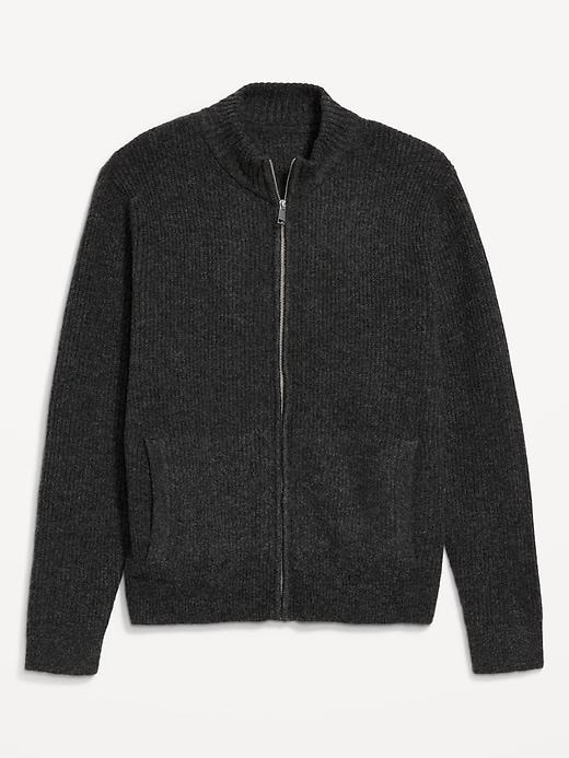 Shaker Stitch Zip Sweater Product Image