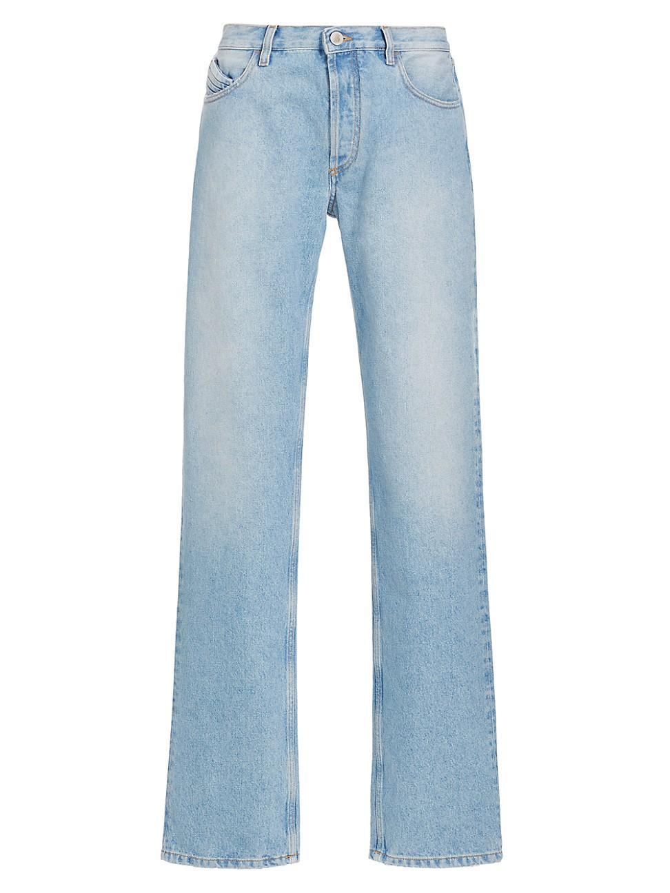 Womens Straight-Leg Cotton Denim Jeans product image