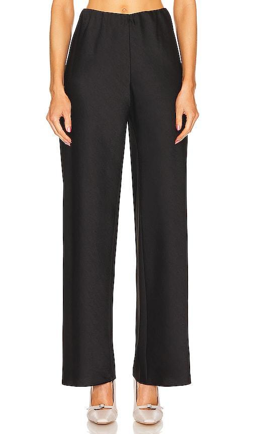 Womens Fluid Bias-Cut Satin High-Rise Trousers Product Image