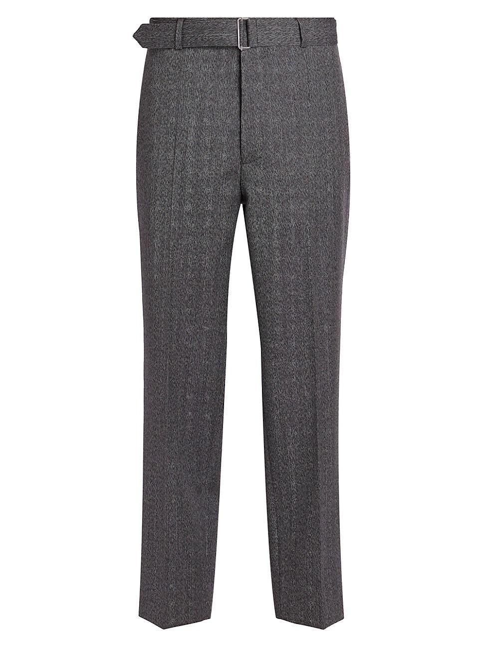 Mens Herringbone Carrot Pants Product Image