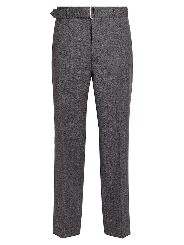 Mens Hoche Herringbone Wool Pants Product Image