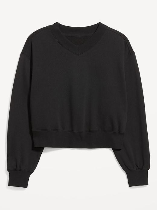 SoComfy Oversized V-Neck Sweatshirt Product Image