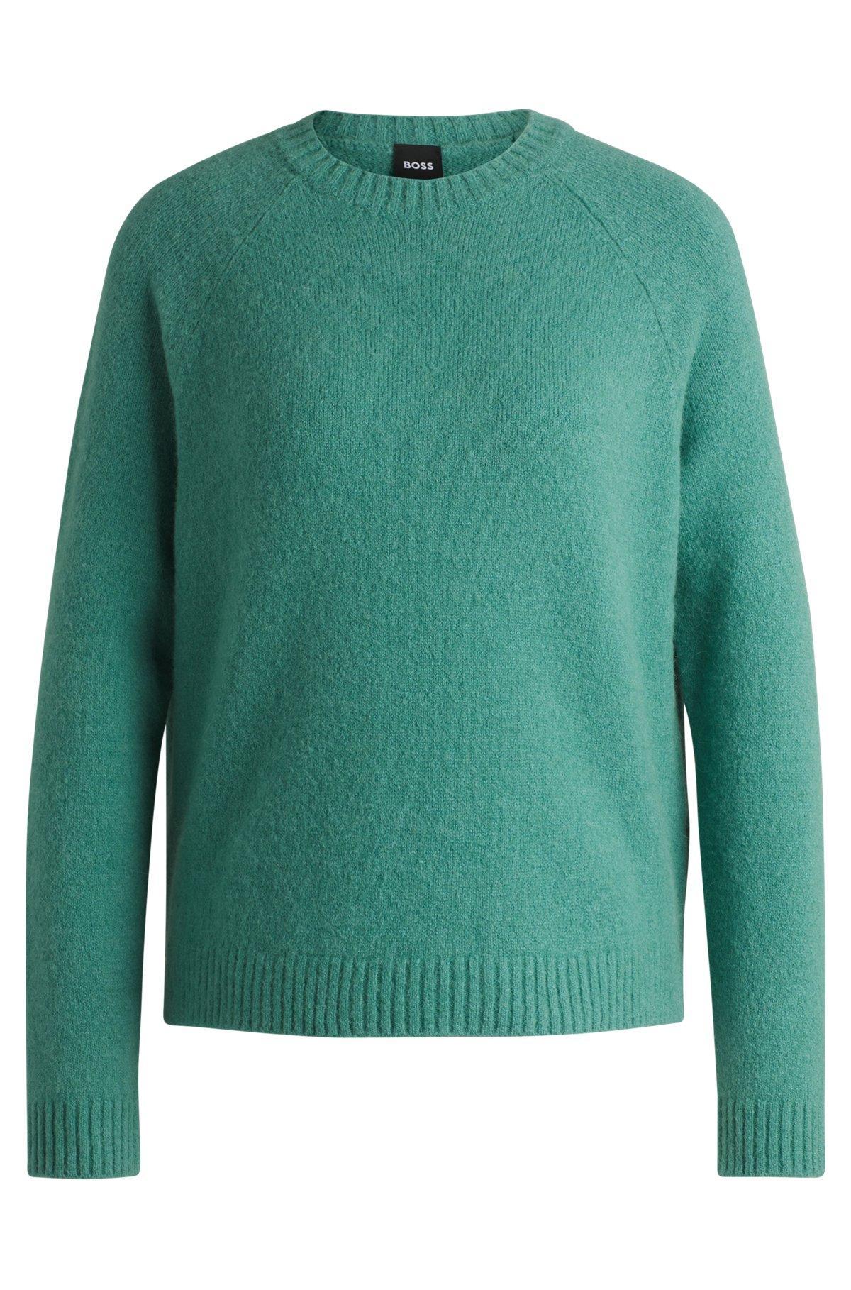 Crew-neck sweater in stretch fabric Product Image