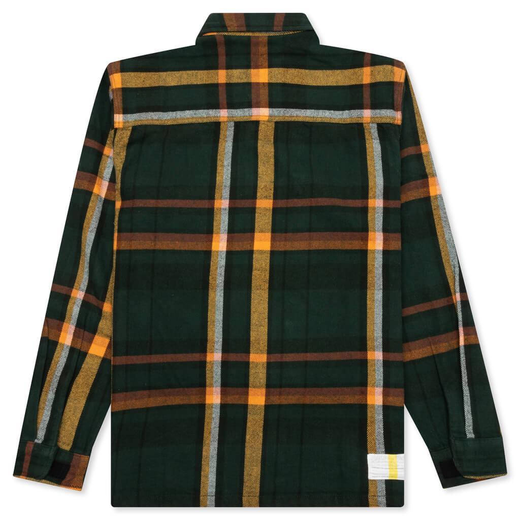 Work Flannel Shirt - Green Male Product Image