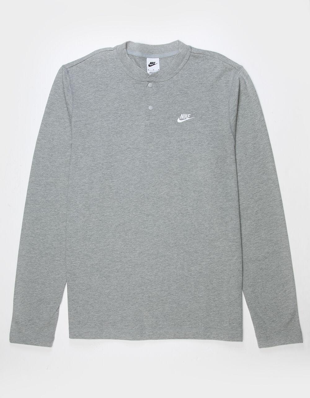 NIKE Club Mens Long Sleeve Henley Tee Product Image