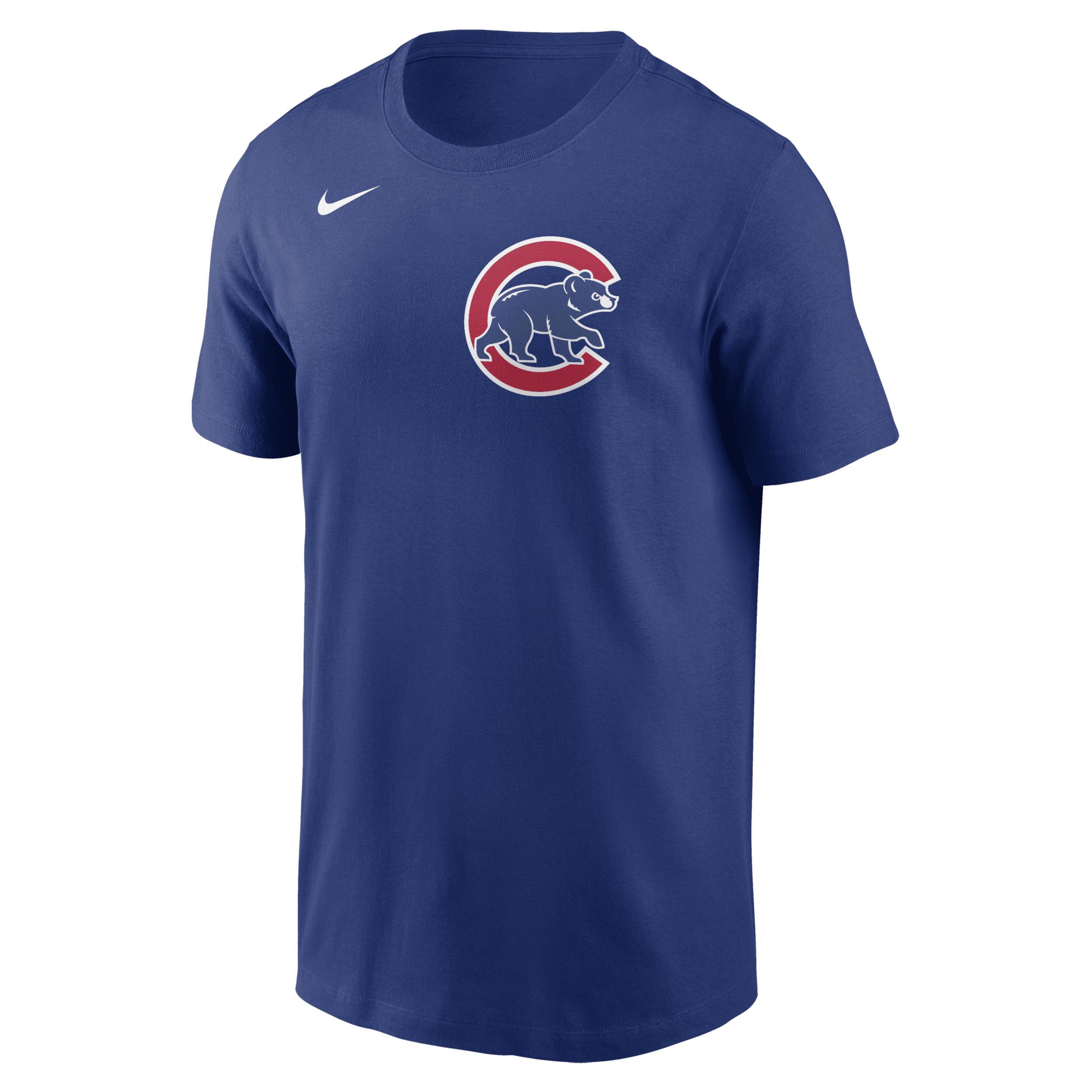 Chicago Cubs Fuse Wordmark Nike Men's MLB T-Shirt Product Image