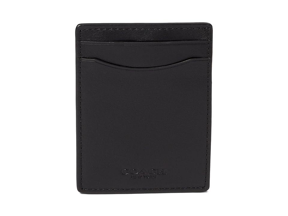 COACH Mens Sport Calf Leather Money Clip Card Case Product Image