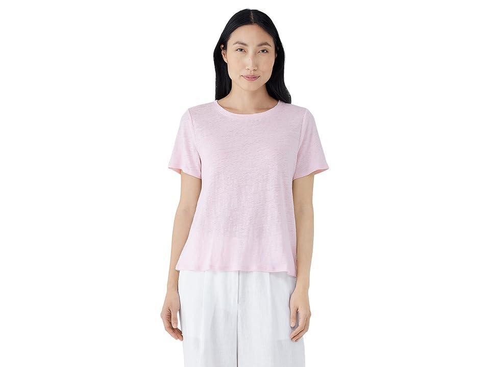 Eileen Fisher Crew Neck Short Sleeve Tee Women's Clothing Product Image