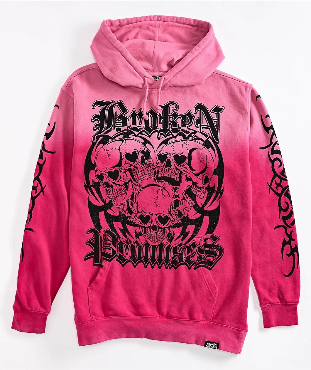 Broken Promises Purgatory Pink Wash Hoodie Product Image