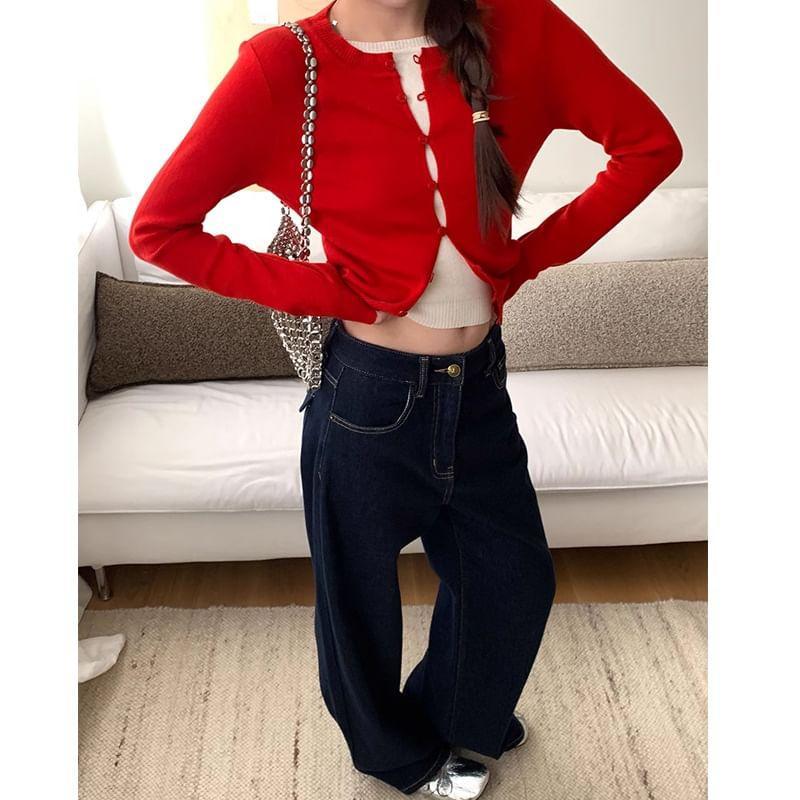 Low Rise Wide Leg Jeans Product Image