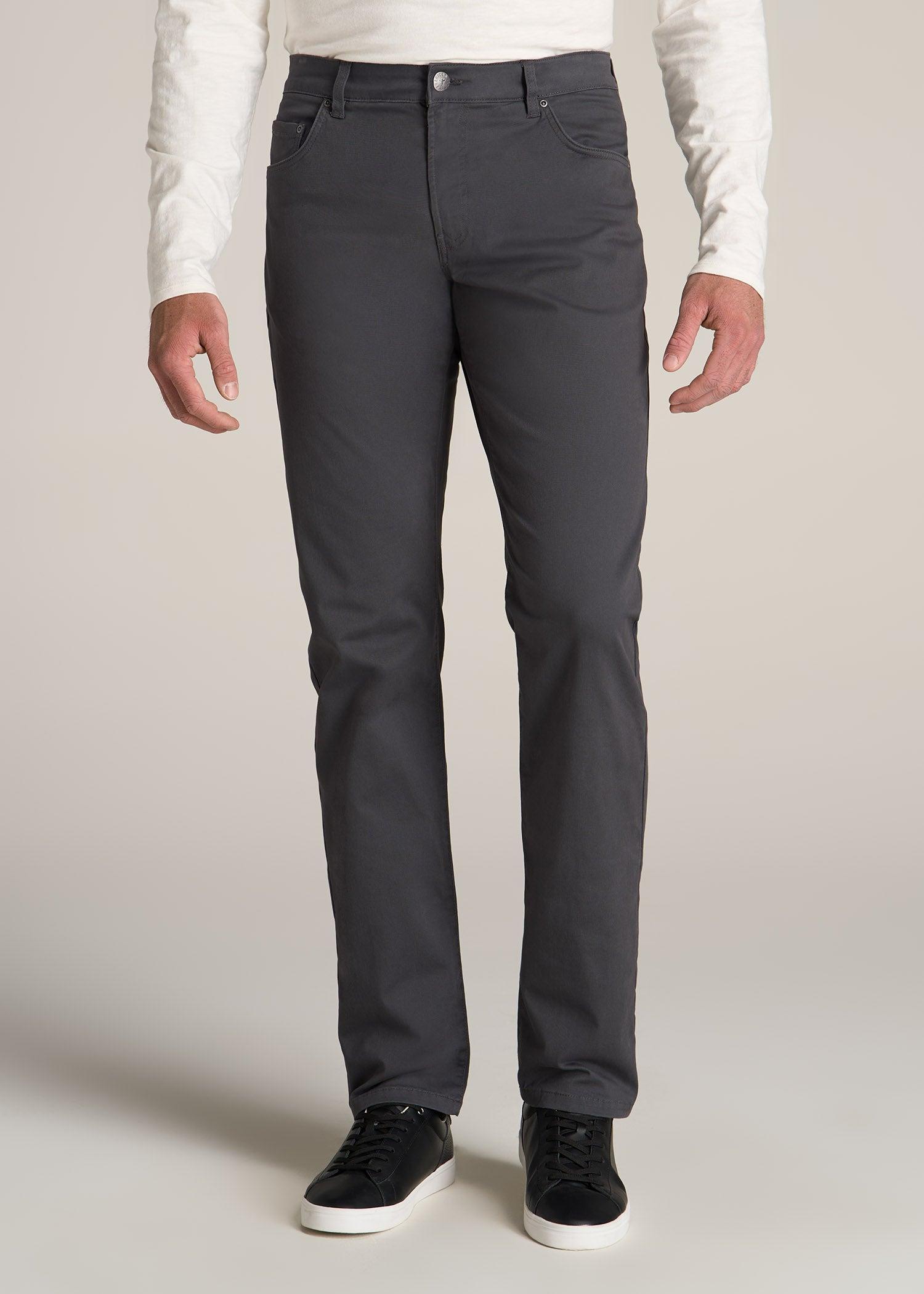 J1 STRAIGHT Leg Five-Pocket Pants for Tall Men in Iron Grey Product Image