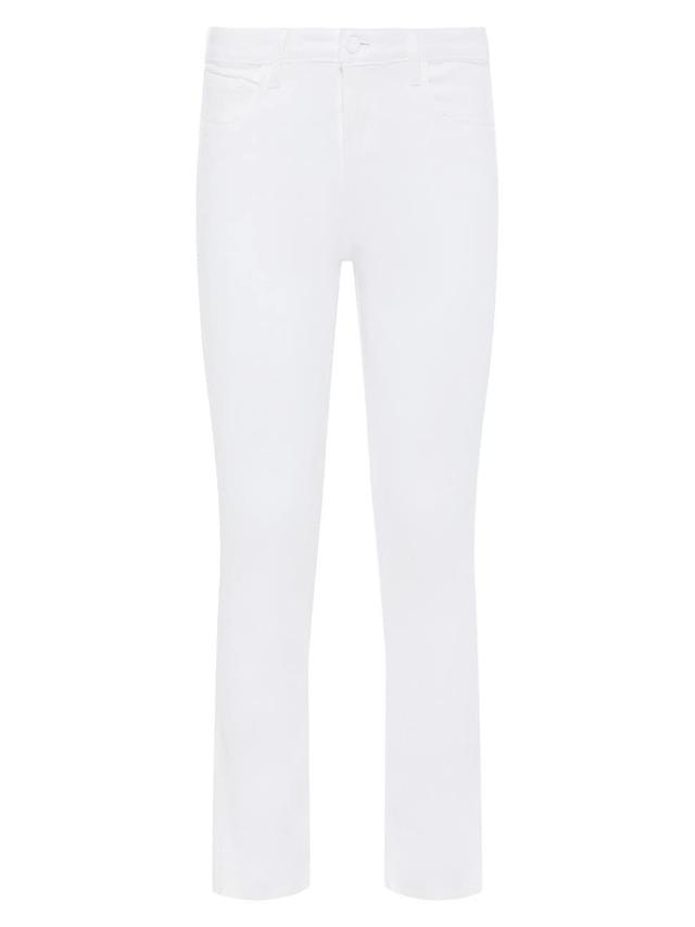 Womens Tati Coated Crop Boot-Cut Jeans Product Image